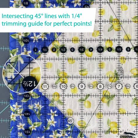 Creative Grids Quilt Ruler 6-1/2in x 12-1/2in # CGR612