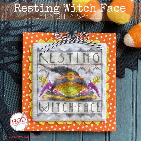 Resting Witch Face - Cross Stitch Chart: Stitch-It Central