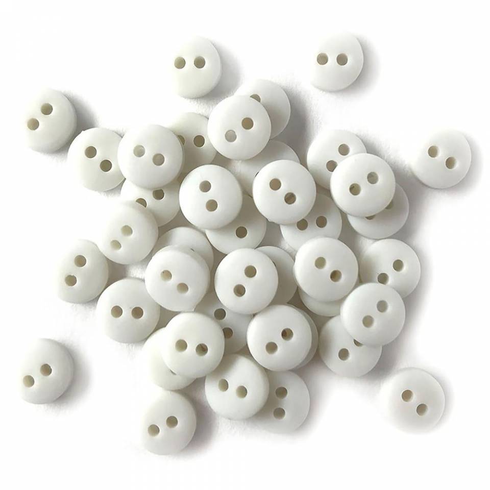 Tiny on sale white buttons