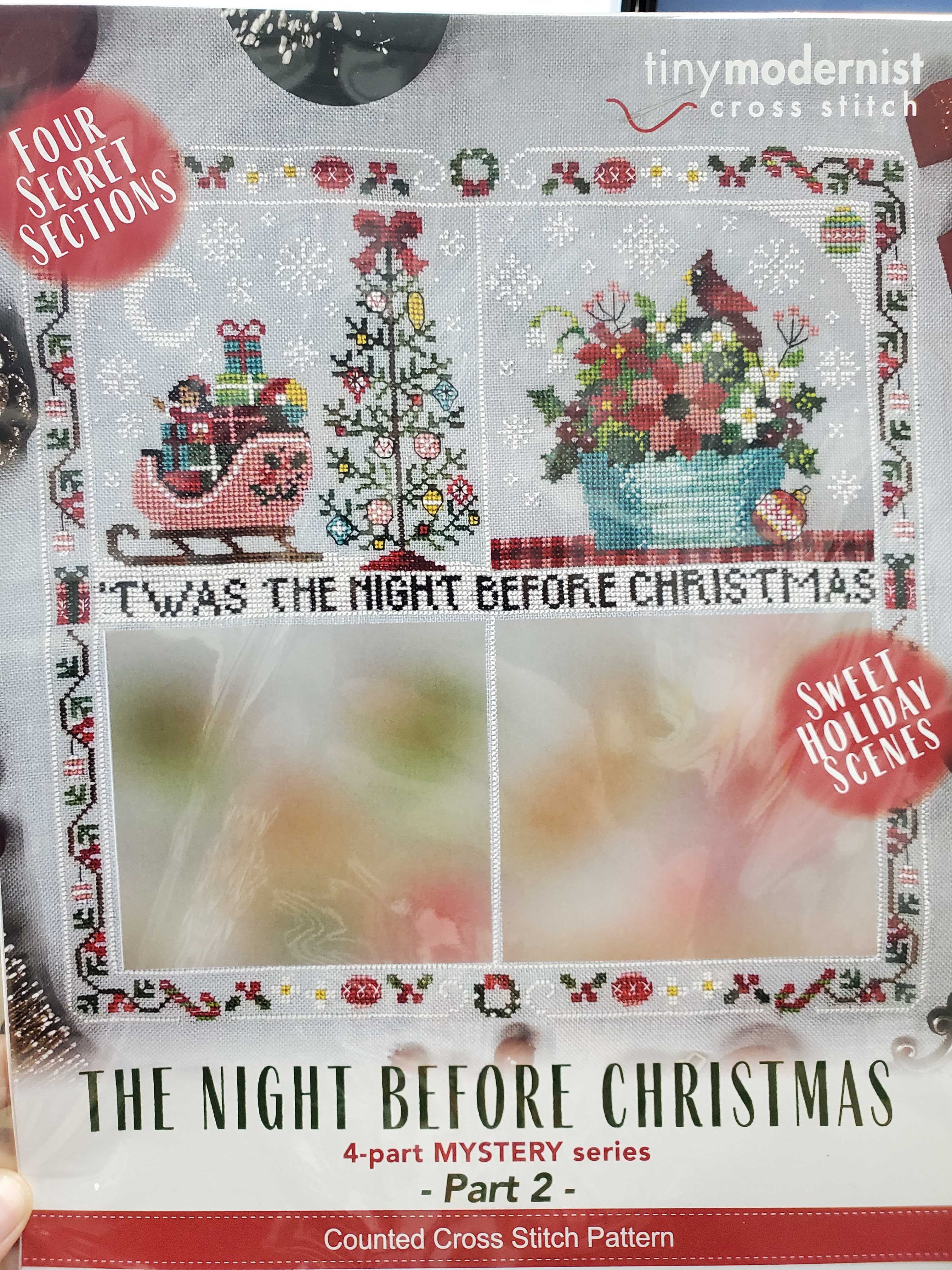 Twas Night Christmas Cross Stitch, Christmas Cross Stitch Kits