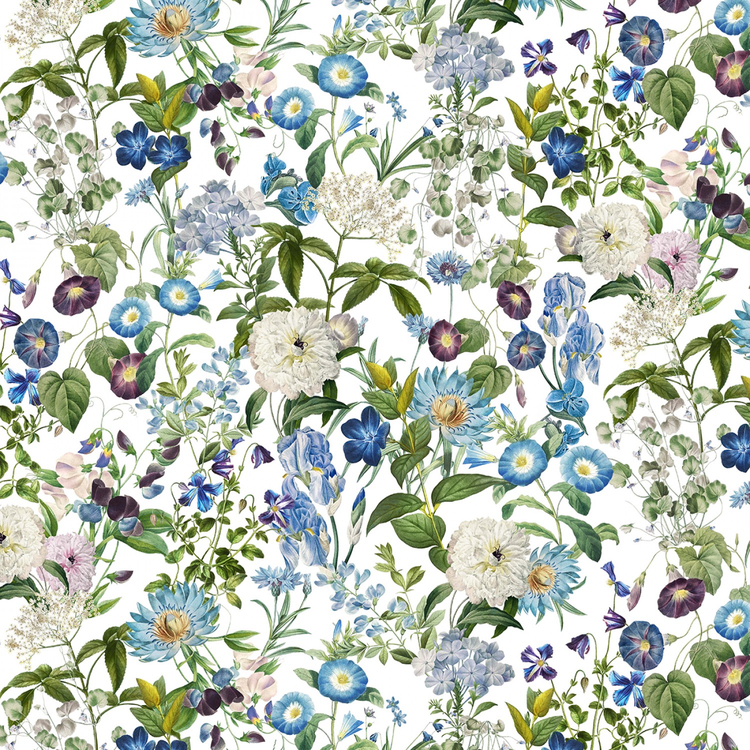 Botanical Garden - White Blooms # DDC11466-WHIT - Quilting Fabric ...