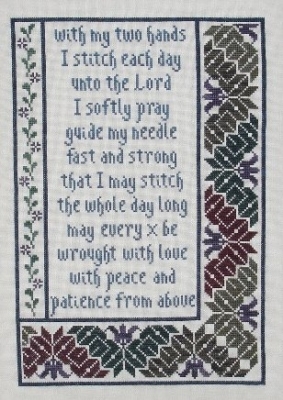 Quaker Prayer MBT 079 - Cross Stitch Chart: Stitch-It Central