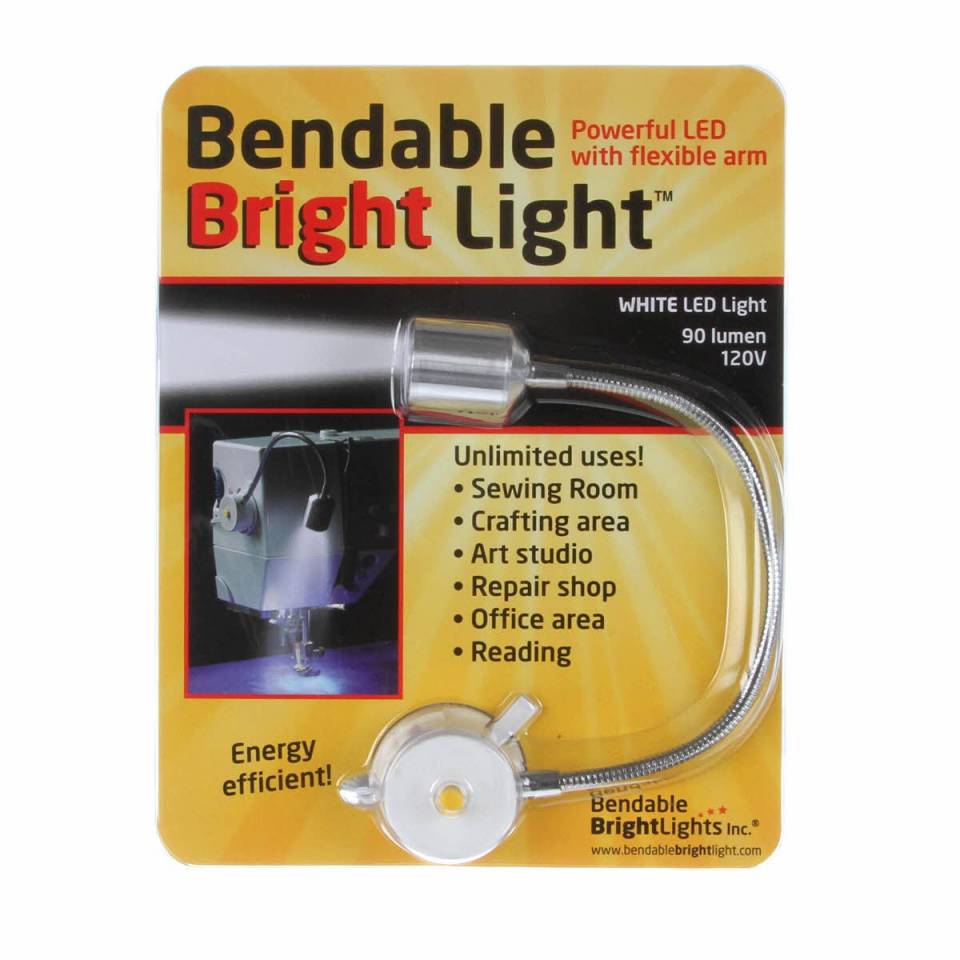 Bendable Bright Light LED Task Light Flexible Arm Stitch It Central