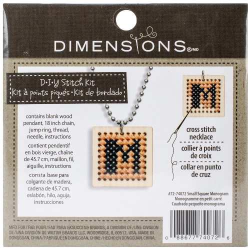 Square Monogram Pattern Cross Stitch Kit Stitch It Central