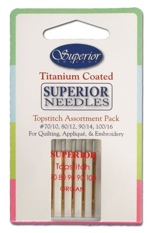 Superior Titanium-Coated Needle - Assortment Topstitch: Stitch-It Central